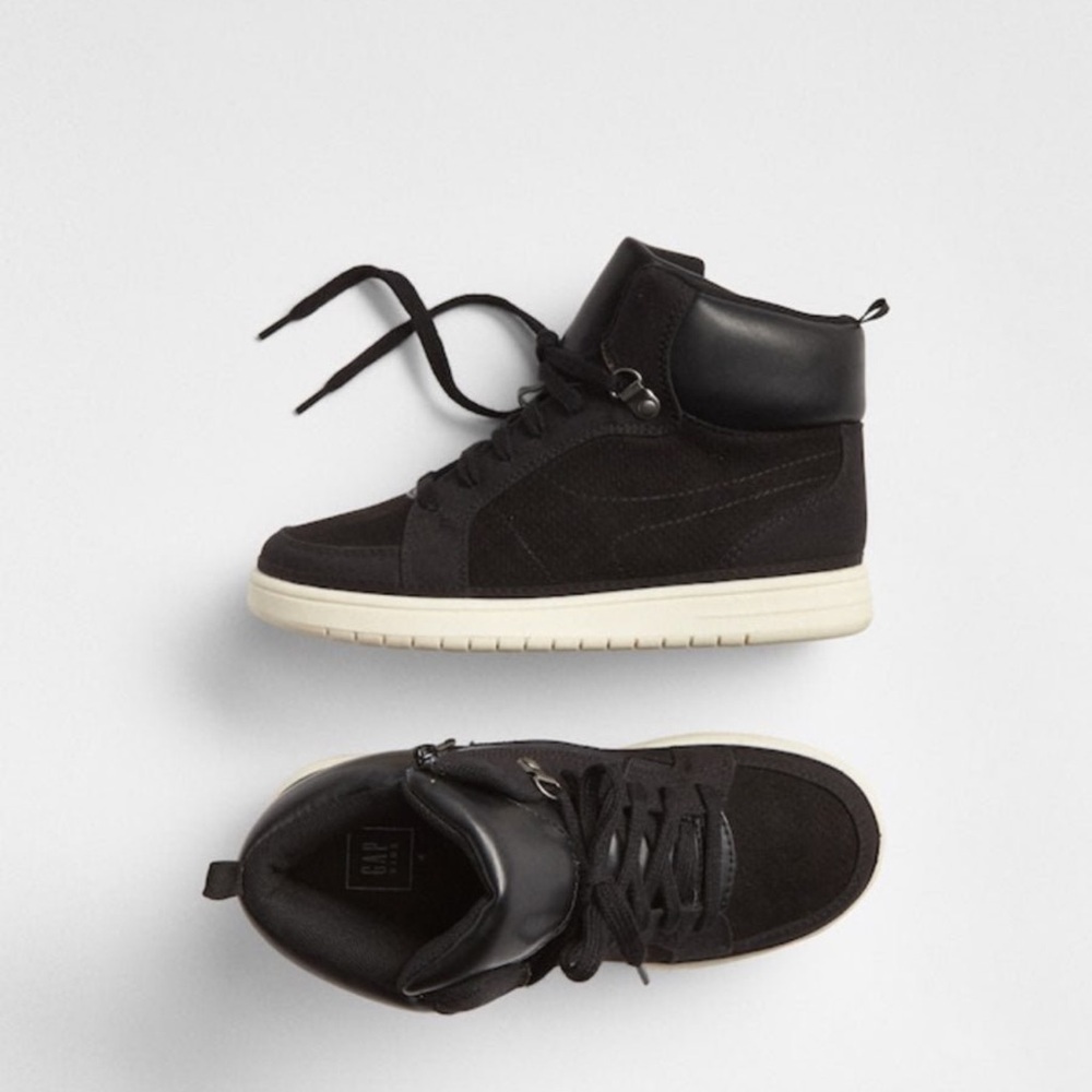 GAP Kids Black High-Top Sneakers